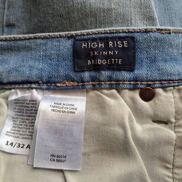 Lucky Brand Women Skinny High Rise Jeans Plus Size 14/32 NWT - Picture 8 of 11